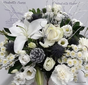 Snowy Days Hand tied