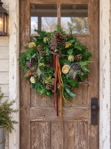 Yuletide Woodland Christmas Wreath